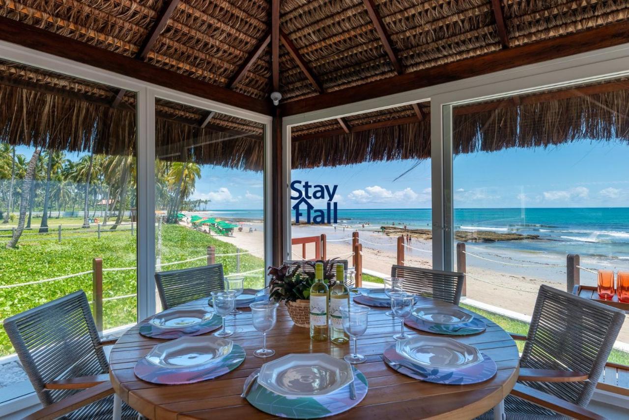 プライア・ドス・カルネイロス Casa-4Qts-Beira Mar-Piscina E Cozinheira-Sh038ヴィラ エクステリア 写真