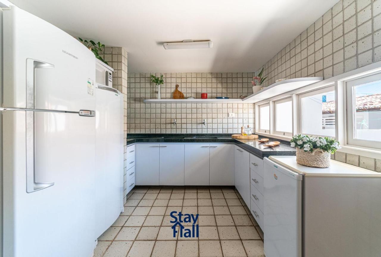 プライア・ドス・カルネイロス Casa-4Qts-Beira Mar-Piscina E Cozinheira-Sh038ヴィラ エクステリア 写真