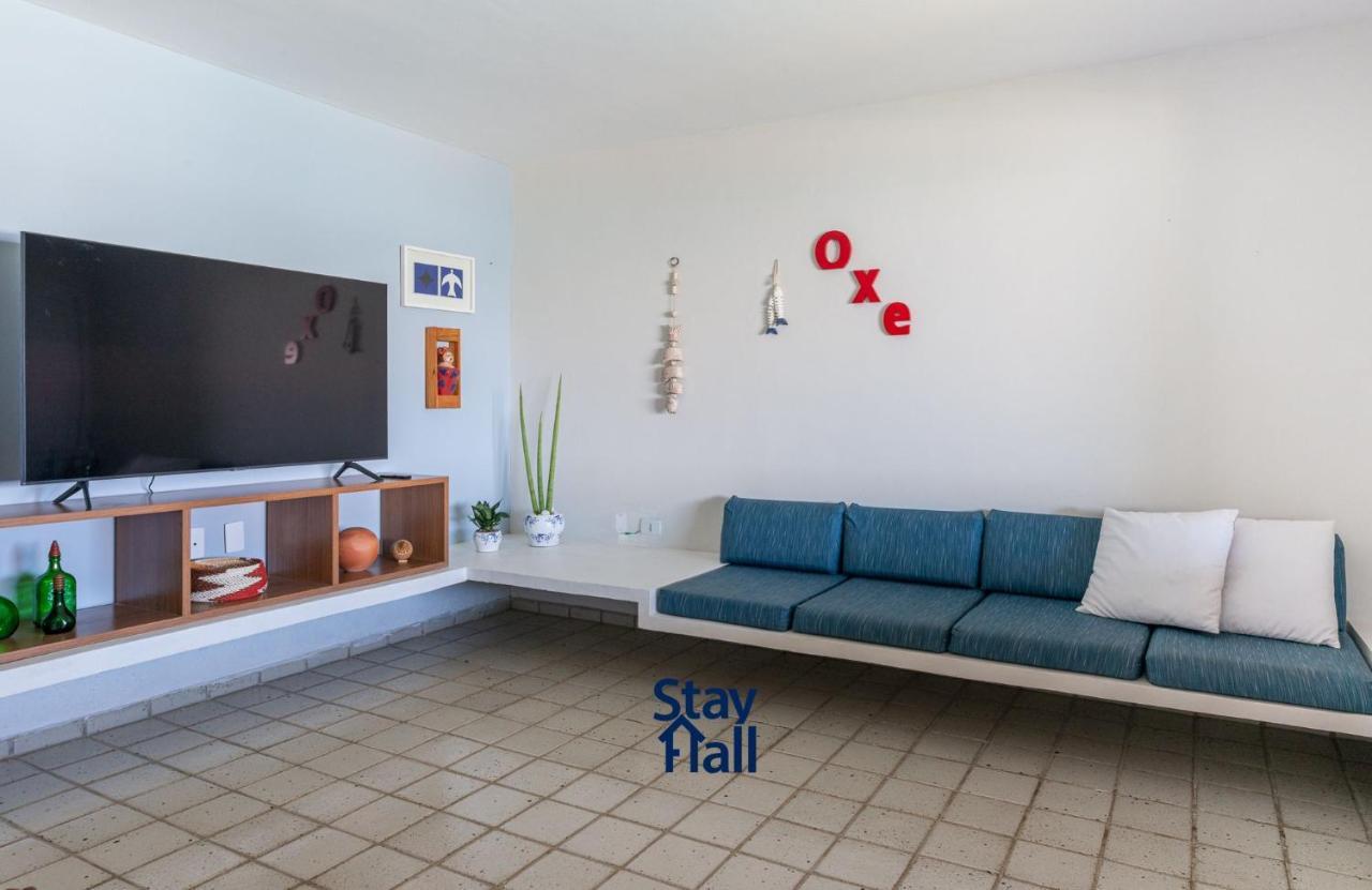 プライア・ドス・カルネイロス Casa-4Qts-Beira Mar-Piscina E Cozinheira-Sh038ヴィラ エクステリア 写真